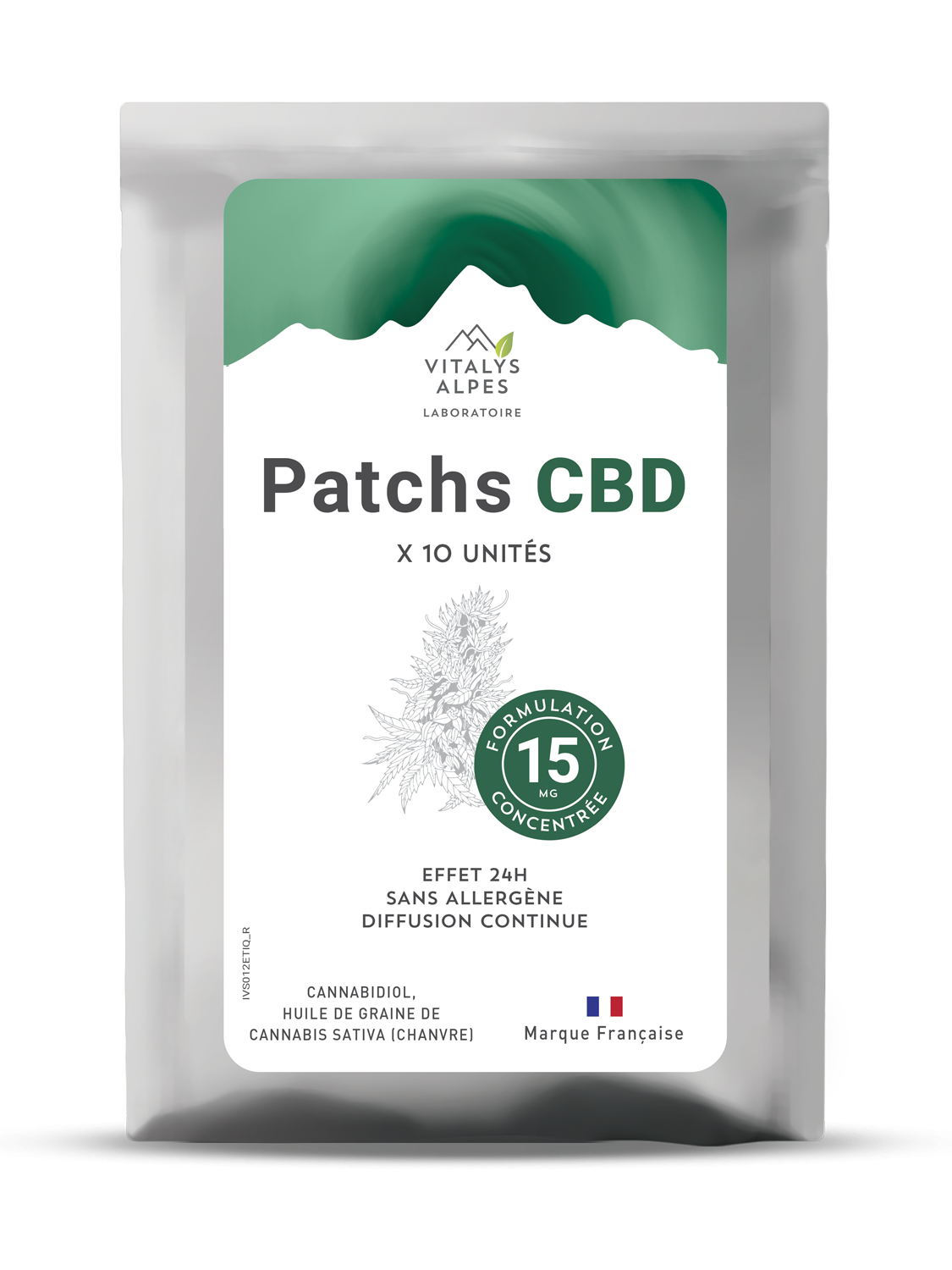 Patch CBD au canabidiol 15 mg contre les douleurs articulaires